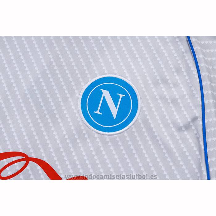 Chandal del Napoli Manga Corta 2025-2026 Blanco - Pantalon Corto